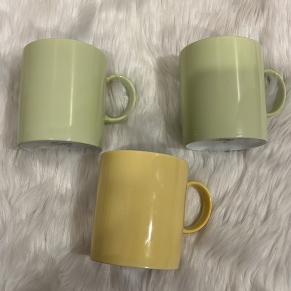 Thomas Sunny Day Coffee Mugs Cups Porcelain Dishwasher Set of 3 Green Yellow - Picture 5 of 7